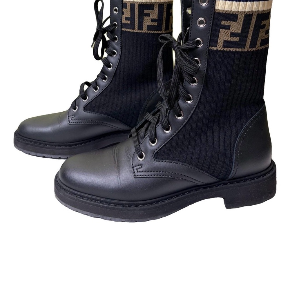 Fendi Black biker Boots